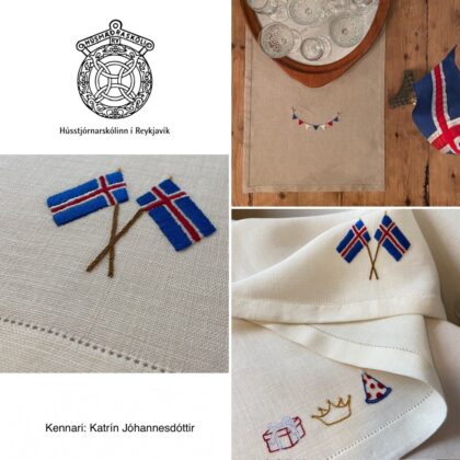 Útsaumsnámskeið - Afmælisløber
